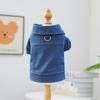 Petcircle Círculo Pet Roupas Fofas para Cachorro Jaqueta Jeans Lisa - Azul Escuro