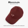 Gorra de Béisbol Bordada de Perro de Dibujos Animados Retro Estilo Coreano 2026 para Mujer, Diseño Simple Que Hace que la Cara Parezca Más Pequeña, Gorra de Copa Suave con Visera Amplia