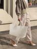 Bolso Tote Grande Tejido Nuevo 2024 Transfronterizo Europa y Estados Unidos Moda Bolso de Mano de Alta Gama Amazon Mismo Estilo Bolso de Mujer