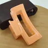 Pinza para el pelo cuadrada esmerilada transfronteriza de Amazon, horquilla para el pelo recogida grande estilo coreano, pinza para el pelo con forma de tiburón, accesorios para el cabello