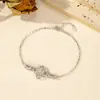 Pulsera Brillante Flor Francesa Retro de Plata de Ley S925 Modian para Mujer, Pulsera Noble de Gama Alta de Nicho
