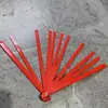 Abanico de Tai Chi, Abanico de Kung Fu, Abanico de Artes Marciales para Niños y Adultos, Hueso de Bambú Plástico Rojo Abanico de Baile