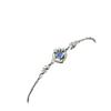 Pulsera de Piedra Lunar de Plumas Estilo Coreano para Mujer Diseño Nicho Joyería Sensación de Estilo Frío Simple Regalo para Novia
