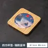 Nuevo Posavasos de Té Aislante del Calor y Absorbente de Agua, Accesorio Antiescarcha para Juego de Té Kung Fu, Portavasos de Café Creativo, Base para Tetera de Cerámica