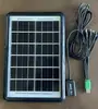 Panel solar de marco de plástico de 3.5W Watt Placa de carga fotovoltaica solar regulada para teléfono móvil de 6 Watt