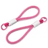 Chaveiro de Malha Colorida para Celular Brinquedo Pingente de Corda Trançada à Mão para Mochila Garrafa de Água Anti-perda Pingente de Ornamento DIY