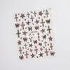 Pegatinas Transfronterizas para Uñas Nuevas Dulces Frescas Puro Deseo Chica Caliente Estampado de Leopardo Estrella Cruz Flor Micro Tallado Pegatinas para Uñas