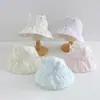 Sombrero de Protección Solar Coreano Yipan para Niños, Estilo Delgado de Verano, Sombrero de Sol de Ala Ancha para Niñas, Sombrero de Copa Abierta, Sombrero de Bebé, Sombrero de Sol