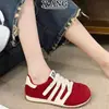 La versión de piel de vaca hace que los pies parezcan más pequeños, zapatos de mujer con bloques de color, velcro, zapatillas de entrenamiento alemanas, zapatillas deportivas casuales nuevas 2026, zapatos de Forrest Gump