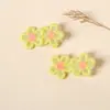 Accesorios para el Cabello Nuevos para Niños Transfronterizos Tela de Flores Frescas Primavera y Verano Pinzas para el Cabello de Niños Que No Lastiman el Cabello Pinzas para Flequillo de Bebé