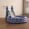 [Escada para Bebê com Escorregador para Uso Familiar Interno e Externo, Balanço para Crianças, Piscina de Bolinhas para Bebê, Bolas Oceânicas]
