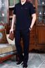 Traje Deportivo para Adultos Mayores Hombres Verano Manga Corta Pantalones Ropa de Papá Moda Casual Ropa Deportiva para Padre Hombres Delgados