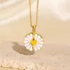 Moda Transfronteriza Accesorios de Flor de Tulipán Collar Estilo Dulce Colgante Pequeño de Flor Fresca Cadena para Suéter Versátil con Temperamento
