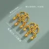 Aleación que retiene el color longevidad cerradura accesorios de bricolaje esmalte ruyi candado de oro accesorios para pulsera collar campana candado de seguridad