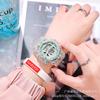 Relojes ins Estilo para Niña Simple Estilo Coreano Temperamento Luminoso Deportivo Tendencia Transparente Reloj Electrónico para Estudiantes de Secundaria y Preparatoria