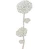 Parche decorativo para chaqueta de traje, diseño de diamante de cristal blanco y negro con forma de ojo de caballo y flor grande, 2024