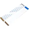 Cable de Pantalla EDP con Cabezal Metálico I-Pex Cable Suave FPC de 0.5 mm 30 Pines 40 Pines Cable Plano LVDS para Portátil