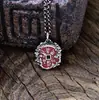 Plata de Ley 925 Diseño de Nicho Nuevo Estilo Chino Tendencia Nacional Espíritu de Montaña Colgante de Moneda Collar para Hombres y Mujeres Estilo Vintage Retro de Moda