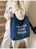 Ropa de Trabajo Vaquera Transfronteriza Bolso Tote Cruzado de Gran Capacidad Bolso de Mano Bolso de Mamá Bolso de Hombro Versátil para Mujer Estilo Coreano Nicho