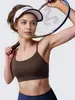 Sutiã de Yoga com Tecido Respirável Transfronteiriço e Design de Costas em Y, Almofadas Removíveis no Peito, Alças Largas para Suporte e Características Anti-Queda