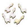 Colgante de gota de aceite de aleación de dibujos animados de color, gatito, dinosaurio, accesorios para animales pequeños, bricolaje, colgante, pulsera, llavero, venta al por mayor