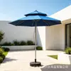 Guarda-Sol Central de Liga de Alumínio com Teto Duplo para Uso Externo, Guarda-Sol, Guarda-Sol para Terraço de Hotel, Guarda-Sol Comercial para Praia, Guarda-Sol de Lazer