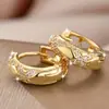 Bestseller transfronterizo: Pendientes huecos de estilo cruz exquisitos y compactos, pendientes de estilo vintage, regalo exquisito, accesorios para orejas de fiesta