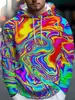 Sudadera de rayas transfronteriza europea y americana, sudadera con capucha de manga larga, moda urbana vintage