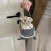 Bolso Pequeño Cuadrado de Perlas de Color Sólido de Moda Tendencia Otoño 2026 Nuevo Llegada Diseño de Nicho Bolso de Hombro Único con Cadena Elegante y con Estilo