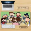 Mouse Pad de Anime Crayon Shin-chan Número Meninos Meninas Fofo para Laptop Escritório Teclado de Computador Pad de Mesa Couro