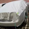 Capa de carro de meio corpo espessada, protetor solar de carro, isolante térmico, à prova d'água, à prova de poeira, adequada para todas as estações, capa de carro de meio corpo