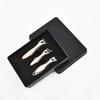 Set de Herramientas de Manicura de Acero Inoxidable, Color Champaña, Elegantes Cortaúñas Mantis, Set de 3 Piezas, Exclusivo para Uso Doméstico, Cortadores de Recorte
