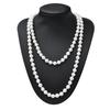 Colar de Pérolas para Dança de Festa dos Anos 1920, Pulseira, Brincos, Adorno de Cabeça, Xale, Conjunto de Fantasia Feminina Amazon em Estoque