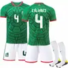2526 Uniforme de Fútbol Local de México Jersey de Hernández 14 Traje de Uniforme de Equipo Loserano de Álvarez