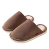 Pantuflas de algodón para hombre para otoño e invierno 2026, nuevas pantuflas cálidas de felpa para pareja en casa con tacto suave, pantuflas silenciosas y antideslizantes para el suelo