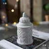 Resina Epoxi Aromaterapia Yeso Taza Jarrón Almacenamiento Molde de Silicona Templo Cemento Concreto Molde de Yeso DIY