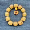 Novo Bracelete Pixiu Grande Estilo Antigo, Artefato Cultural Masculino de Resina Vintage Multiestilo, Joia de Bracelete da Sorte e Fortuna