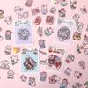 Stickers de diario lindo planeta PET impermeable bolsa de papel estilo ns lindo dibujos animados material de diario pegatinas decorativas diy