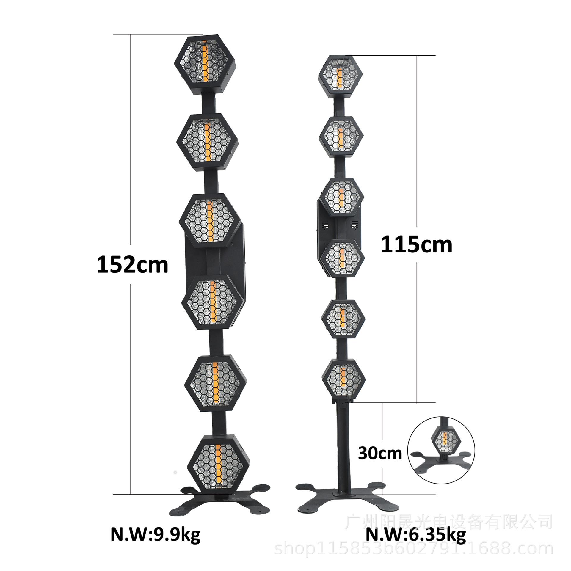 六颗线形复古灯