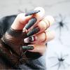 Coleção de Halloween Nail Longa Usável Unha Acabada Pressionada na Unha Unha Postiça Manicure Patch Patch de Unha