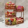 Bandeja de frutas criativa, cesta de frutas para sala de estar, expositor de lanches e frutas secas para mesa, mesa de centro, mesa de jantar, prateleira de armazenamento multicamadas