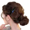 Lindo Pinza para el Pelo Lateral de la Frente Pequeña Estilo Chanel Estampado de Leopardo Pinza de Pelo de Felpa Pinza para Flequillo Oso Pequeño Retro Pinza BB Accesorios para el Cabello