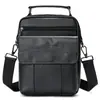 Bolsa mensageiro masculina de alta venda transfronteiriça bolsa de couro de alta qualidade para o dia a dia bolsa mensageiro de couro a tiracolo bolsa de ombro de couro atacado