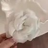 Pinza para el pelo de rosa amarilla de gasa ligera Pinza de flor de rosa de malla Pinza de tiburón para el pelo Elegante de alta gama Pasador para el pelo Accesorios para el pelo para mujer