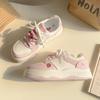 Strawberry Bear Women's Casual Dopamine Sapatos Femininos 2025 Primavera e Verão Novos Sapatos Casuais All-match de Solado Grosso Aumentando a Altura FY-106