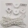 Acessórios de levantamento para persiana de rolo suporte tubo 28 tubo 38 tubo Rams puxador quadrado acessórios controlador branco cinza
