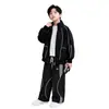 Conjunto Casual 2026 Otoño Nuevo Holgado Talla Grande Moderno Cárdigan Ropa Deportiva Niños y Adolescentes Conjunto Casual de Dos Piezas