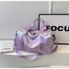 Nueva Bolsa Deportiva Personalizada con Láser para Fitness, Bolsa de Viaje Portátil de Gran Capacidad, Separación de Seco y Húmedo, Se Puede Usar como Bolsa de Equipaje con Ruedas