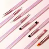 Set Transfronterizo de 9 Piezas de Pinceles para Uñas, Plumas de Pintura Multifuncionales, Plumas para Dibujo de Líneas, Plumas de Contorno, Herramientas Profesionales para Salones de Uñas, Venta al por Mayor