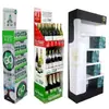 Pedido Mínimo de 1 Pieza, Envío Gratis, Estante de Montaje de Tubería y Placa de Hierro Puro, Estante para Refrescos, Soporte Promocional Metálico, Estante de Exhibición para Carrito de Venta